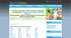 Desktop Screenshot of mercuryfreedentists.com