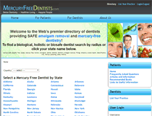Tablet Screenshot of mercuryfreedentists.com